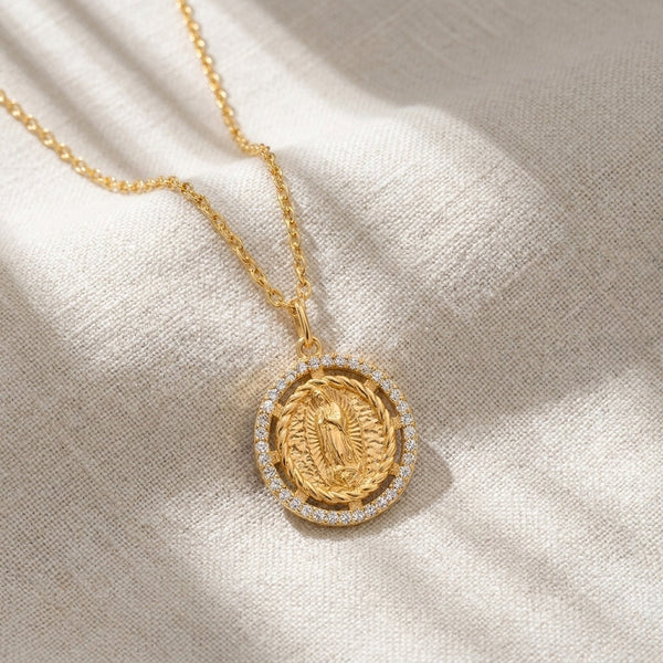 Colar Nossa Senhora em Aço Inoxidável