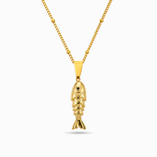 Colar com Sardinha CL0210 - Aço Inox