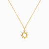 Colar Sol CL0057 - Aço Inox Dourado