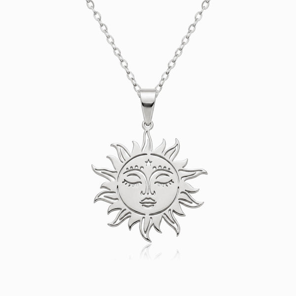 Colar Sol CL0126 - Aço Inox Prateado