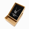 Conjunto 2pçs Colar/Pulseira Coração TC0019 (Caixa Incluída) - Aço Inox Prateado