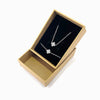 Conjunto 3pçs Colar/Pulseira Trevo de Coração TC0011 (Caixa Incluída) - Aço Inox Prateado