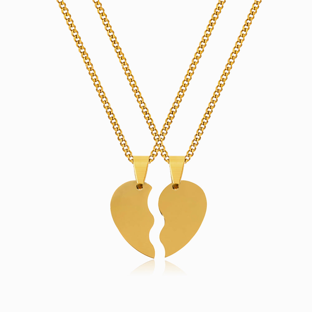 Colar Coração Personalizado CL1778 - Aço Inox Dourado