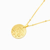 Colar Signo Balança Aço Inox Dourado