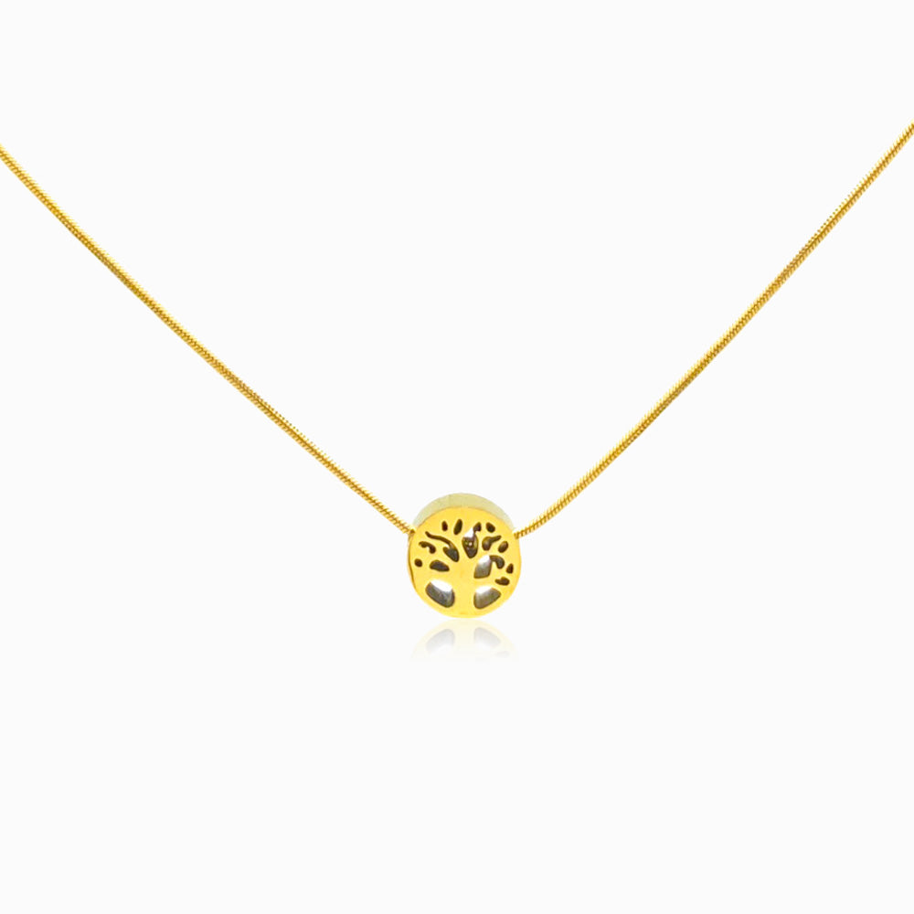 Colar Árvore da Vida CL3022 - Aço Inox Dourado