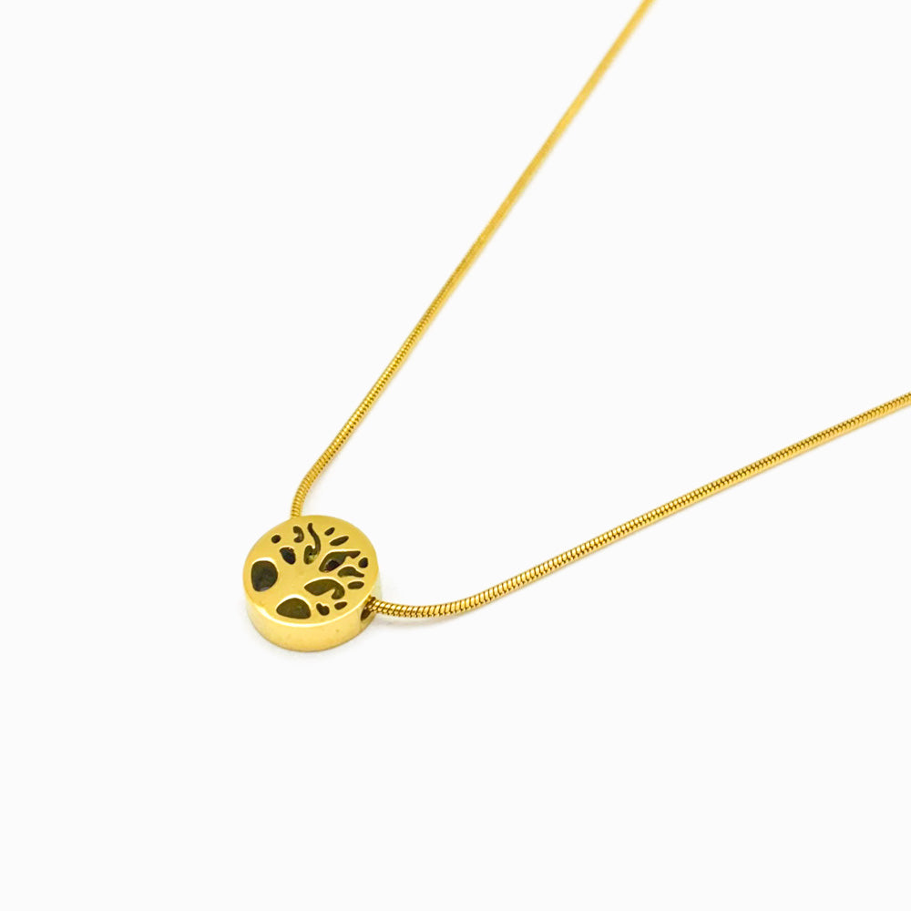 Colar Árvore da Vida CL3022 - Aço Inox Dourado