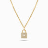 Colar Cadeado de Coração CL0408 - Aço Inox
