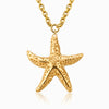 Colar Estrela do Mar CL0188 - Aço Inox Dourado