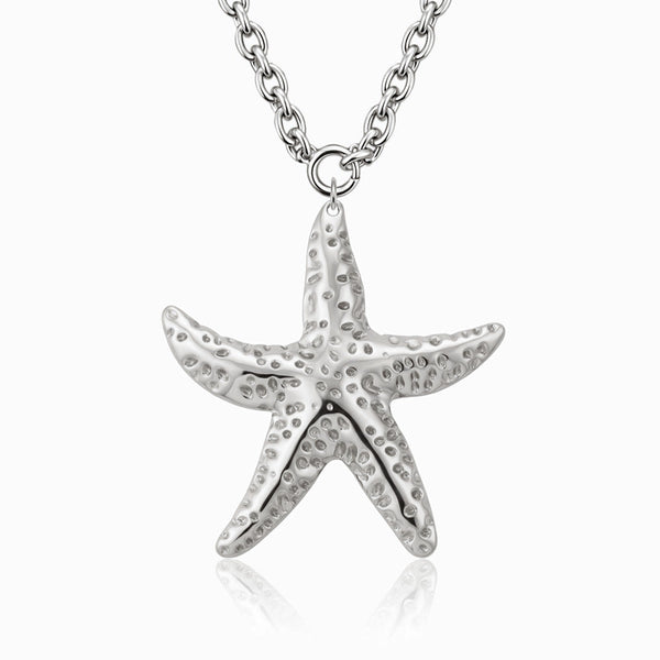 Colar Estrela do Mar CL0188 - Aço Inox Prateado