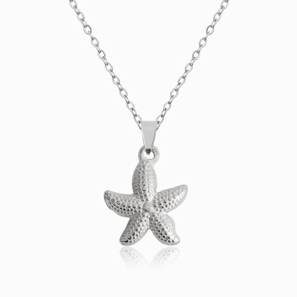 Colar Estrela do Mar CL1189 - Aço Inox Prateado