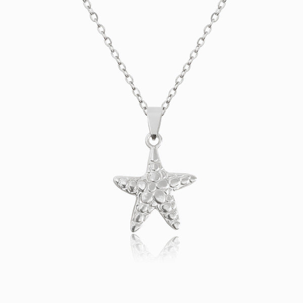 Colar Estrela do Mar CL1192 - Aço Inox Prateado