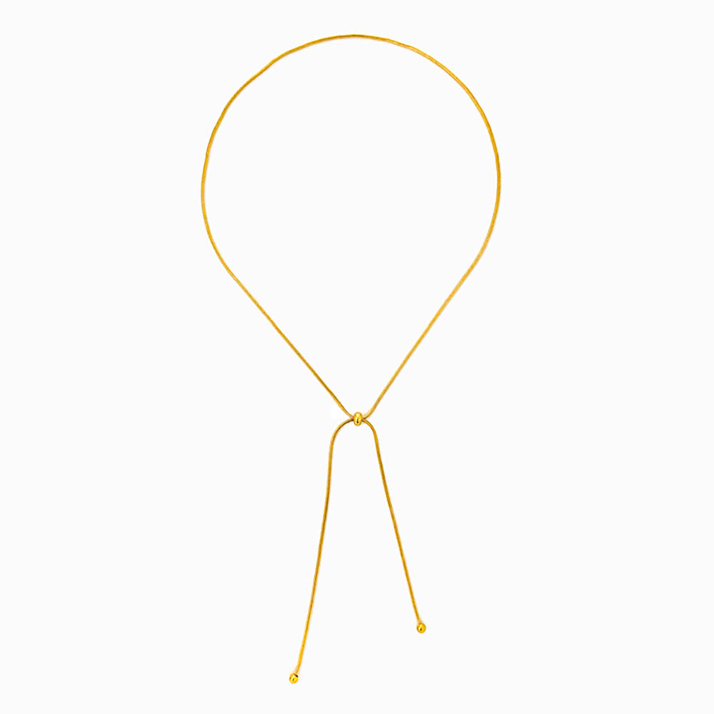 Fio Malha Snake CL2028 - Aço Inox Dourado