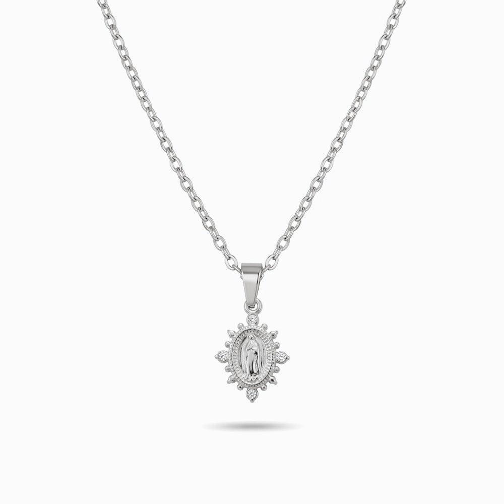Colar Nossa Senhora CL0719P-SFE009 - Aço Inox