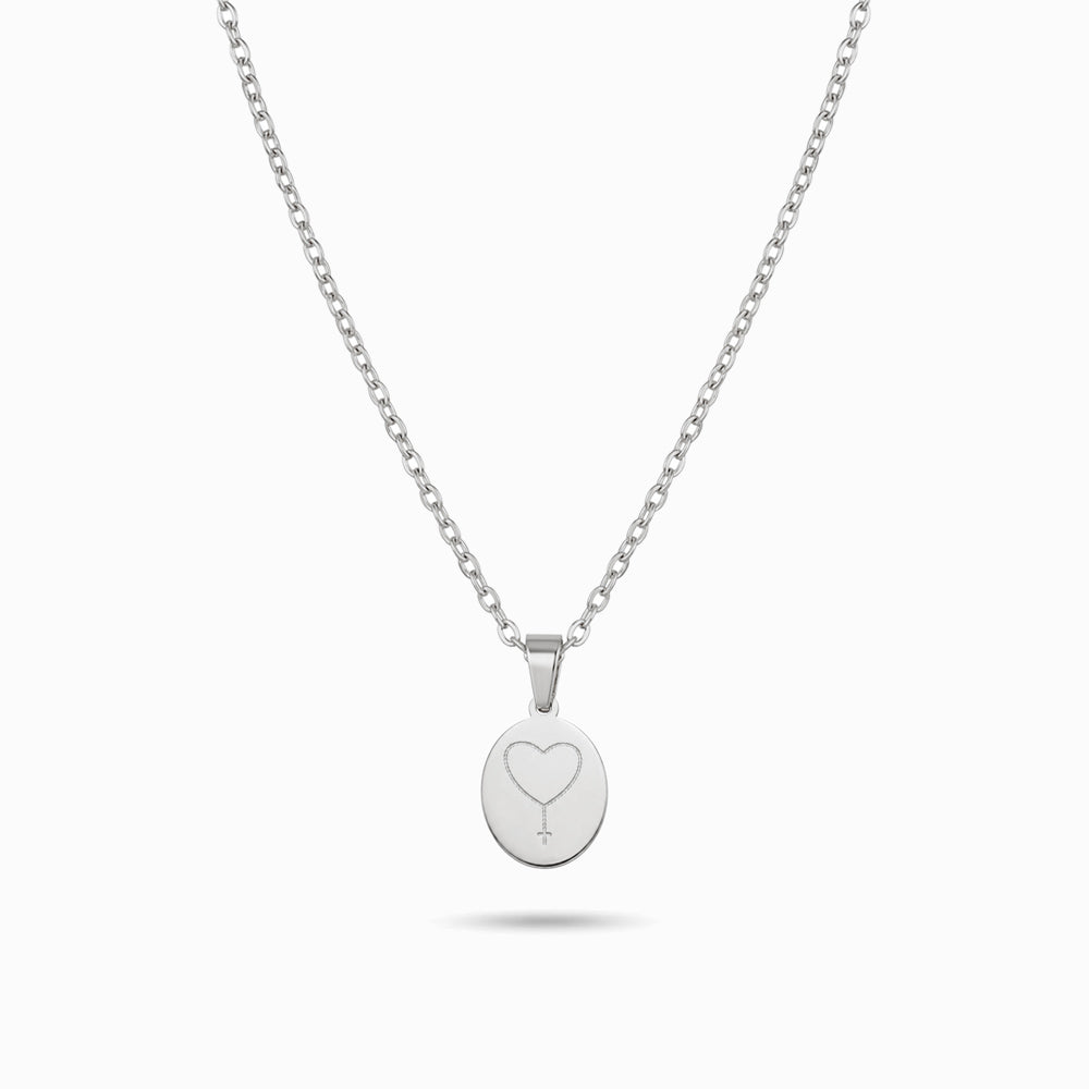 Colar Religioso CL0643P-RTE040 - Aço Inox