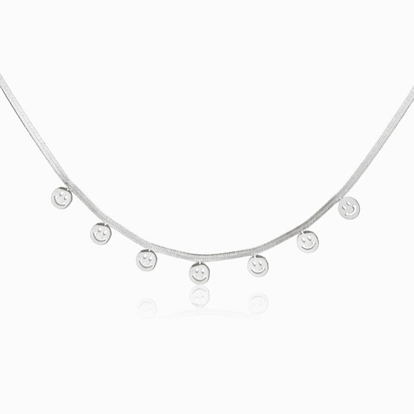 Colar Smile CL3013 - Aço Inox Prateado