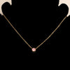 Colar com Brilhante Rosa CL2007 - Aço Inox