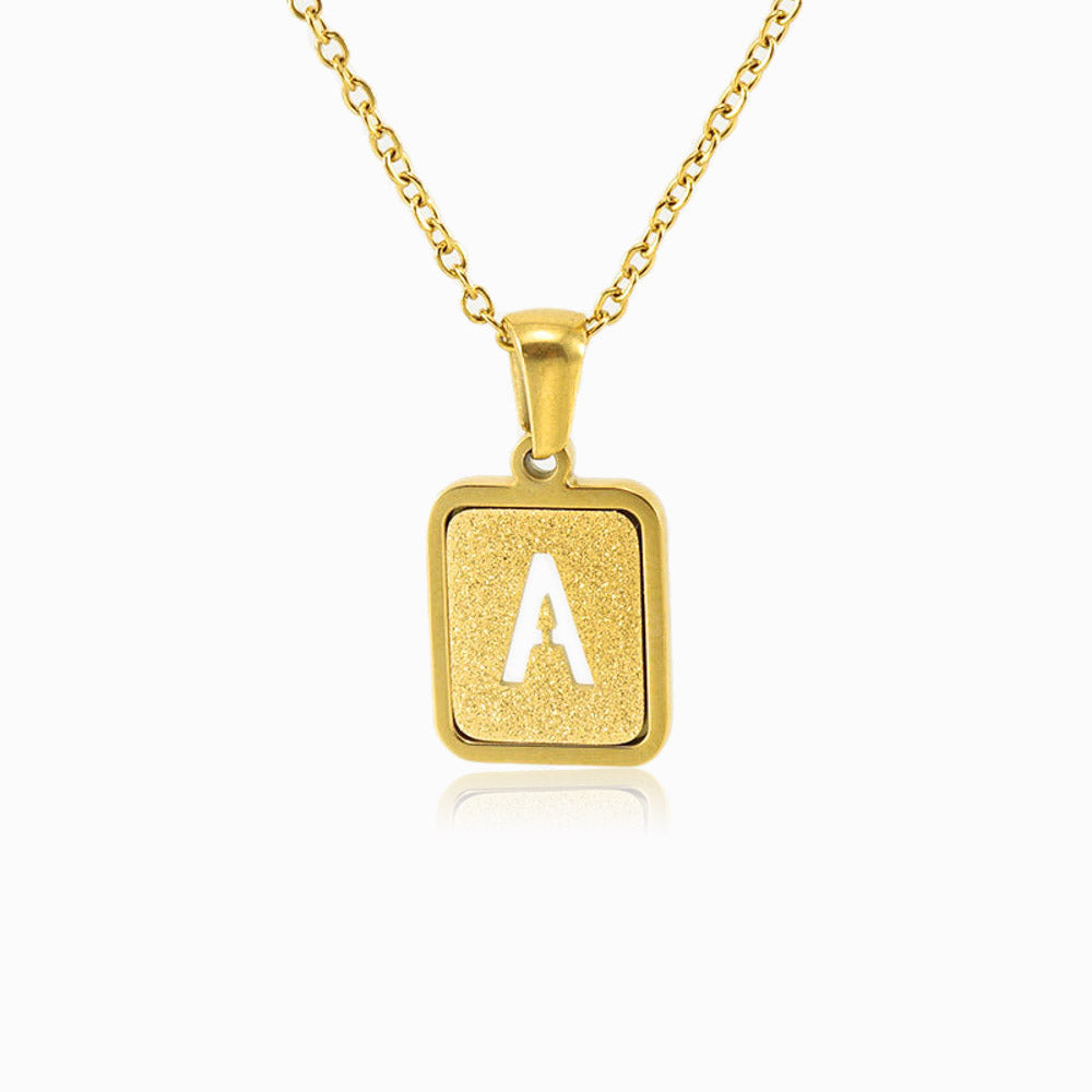 Colar com Inicial em Aço Inoxidável