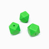 Contas de Silicone Hexagonal 14mm Verde Claro