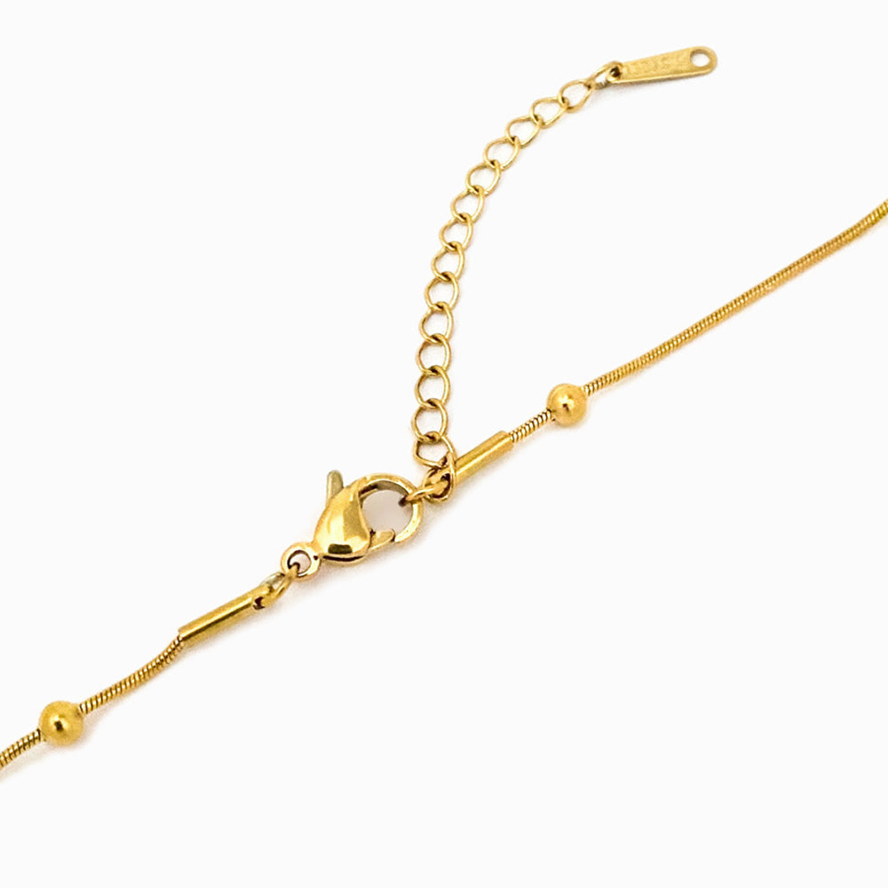 Fecho de Colar com Bolinhas CL2024 - Aço Inox