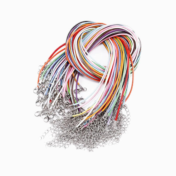 Fios semi-prontos coloridos feitos de fio encerado coreano