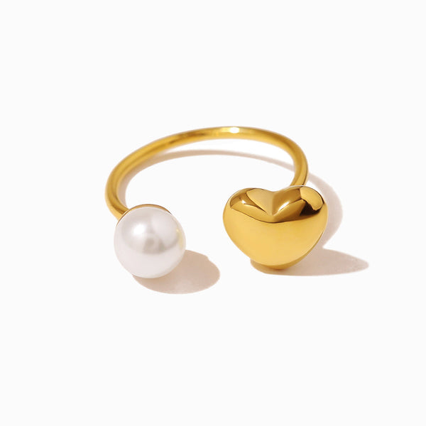 Anel Coração 18mm JZ1437 - Aço Inox