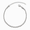 Pulseira Torcida 3mm SL8007 - Aço Inox Prateado