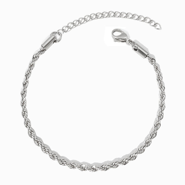 Pulseira Torcida 3mm SL8007 - Aço Inox Prateado