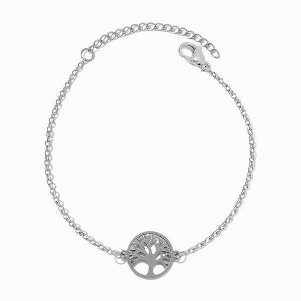 Pulseira Árvore da Vida SL2332 - Aço Inox Prateado