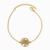 Pulseira Árvore da Vida SL2333 - Aço Inox Dourado
