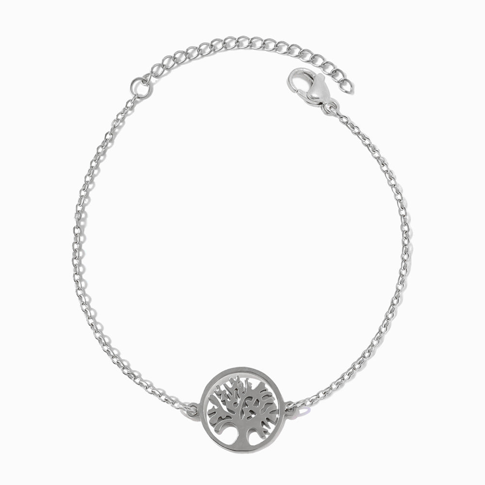 Pulseira Árvore da Vida SL2333 - Aço Inox Prateado