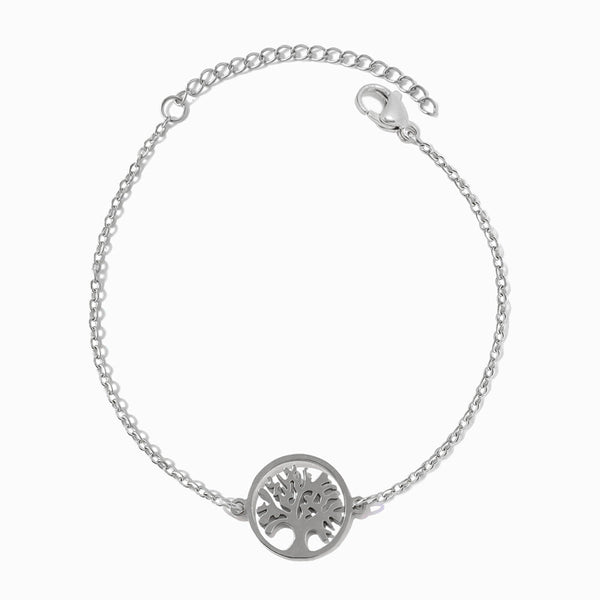 Pulseira Árvore da Vida SL2333 - Aço Inox Prateado
