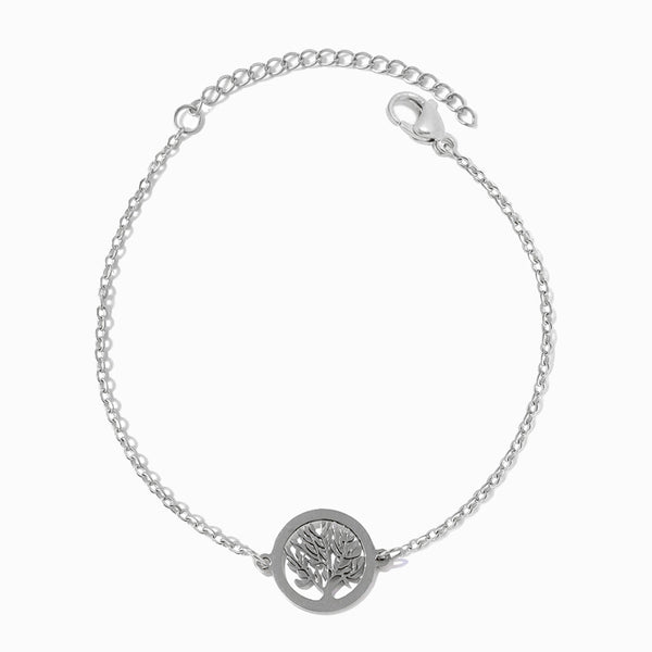 Pulseira Árvore da Vida SL2335 - Aço Inox Prateado