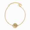 Pulseira Árvore da Vida SL2335 - Aço Inox Dourado