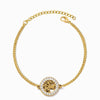Pulseira Árvore da Vida SL2337 - Aço Inox Dourado