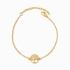 Pulseira Árvore da Vida SL2368 - Aço Inox Dourado