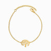 Pulseira Árvore da Vida SL2369 - Aço Inox Dourado