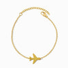 Pulseira Avião SL2361 - Aço Inox Dourado