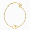 Pulseira com Corações SL2193 - Aço Inox Dourado