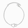 Pulseira com Corações SL2193 - Aço Inox Prateado
