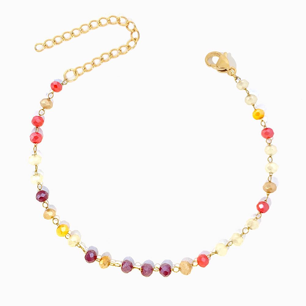 Pulseira com Cristal Mix SL2264 - Aço Inox