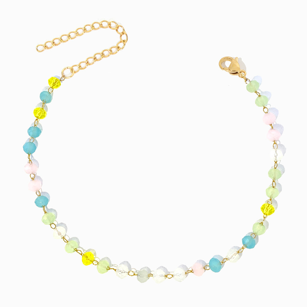 Pulseira com Cristal Mix SL2269 - Aço Inox