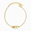 Pulseira Coração SL2324 - Aço Inox Dourado