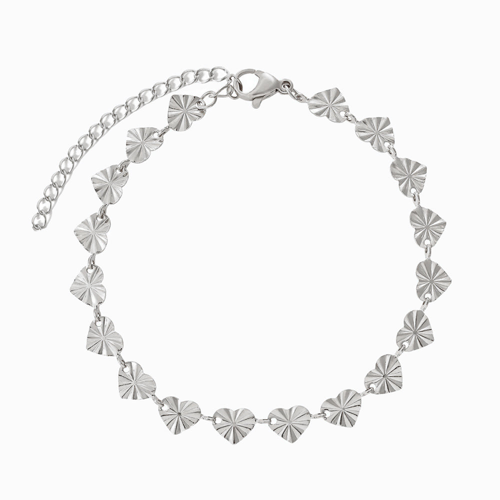 Pulseira Coração SL8019 - Aço Inox Prateado
