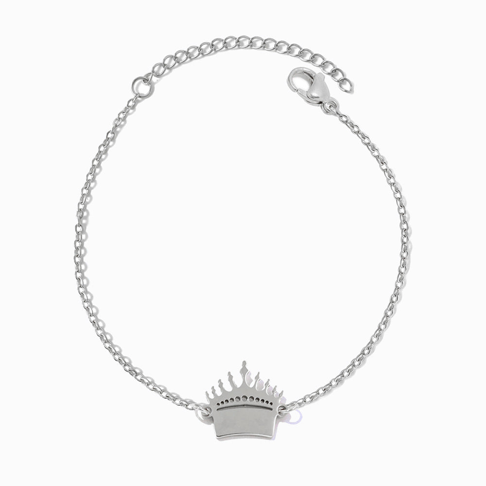 Pulseira Coroa SL2349 - Aço Inox Prateado