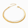 Pulseira Dupla 18+3cm SL2227 - Aço Inox Dourado