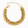 Pulseira Hip Hop SL8000 - Aço Inox Dourado