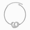 Pulseira Mãe e Filho Amor Eterno SL2365 - Aço Inox Prateado