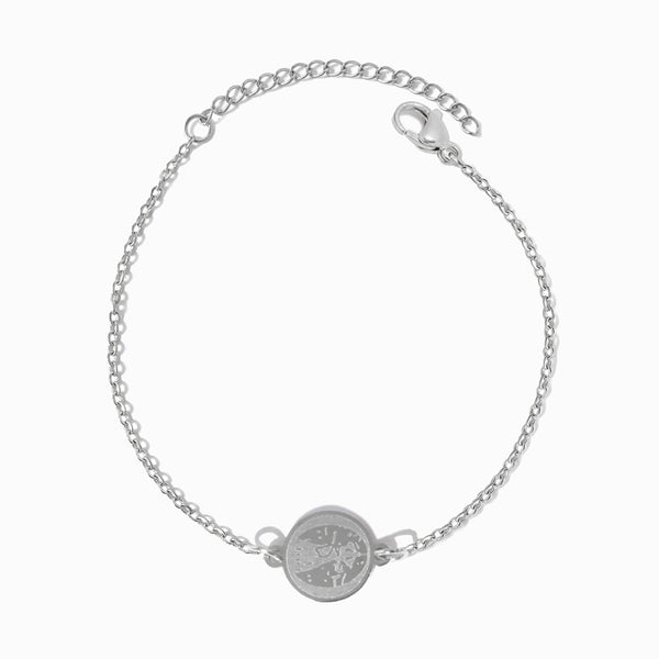 Pulseira Nossa Senhora SL2370 - Aço Inox Prateado
