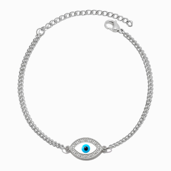 Pulseira Olho Turco SL2366 - Aço Inox Prateado