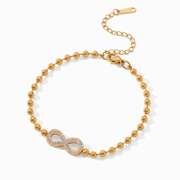 Pulseira Símbolo do Infinito SL2384 - Aço Inox